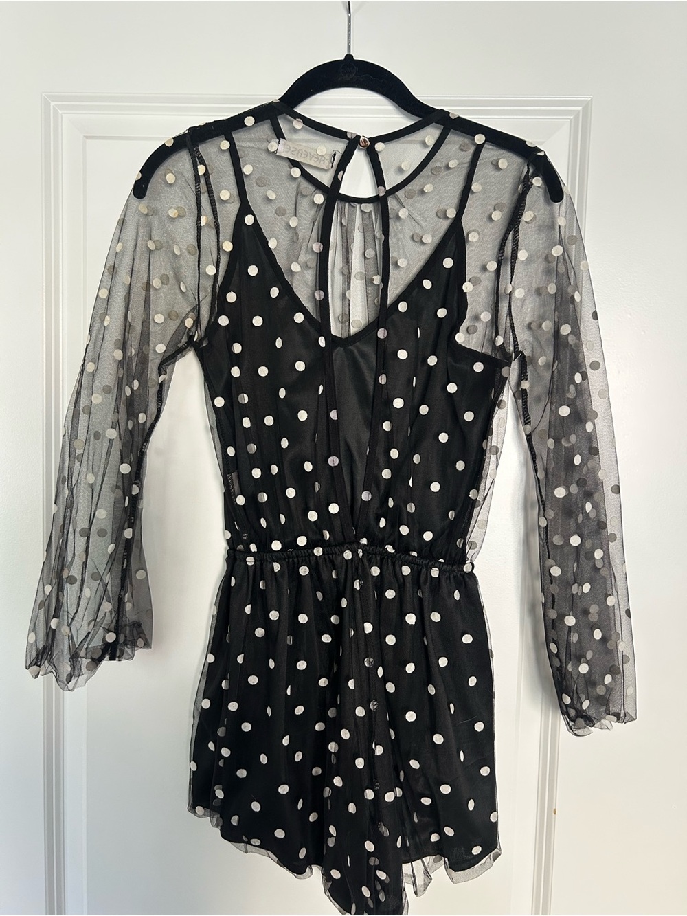 Polka Dot Romper - Picture 2 of 4